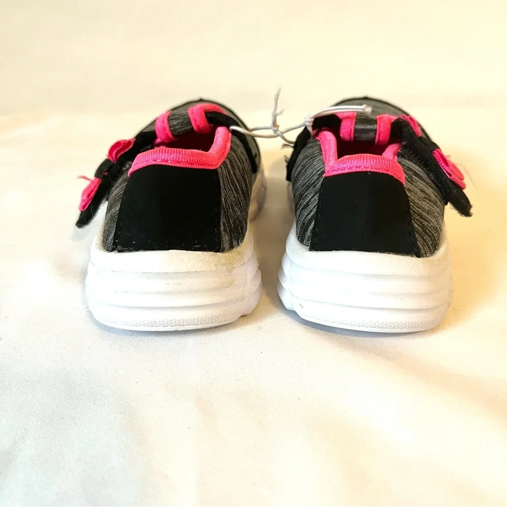 Toddler’s Girl Shoes in Pink & Black - New - Picture 4 of 6